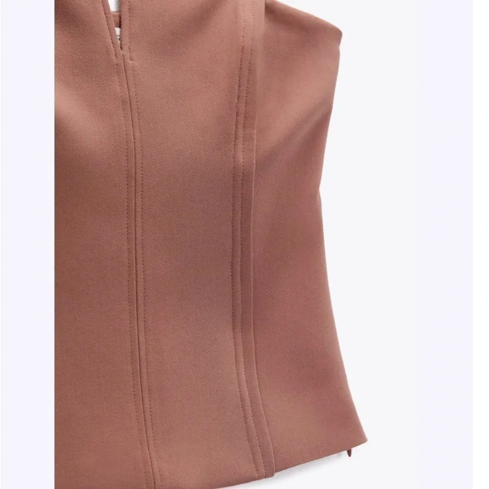 Zara seamed bustier Top size M NWT - Picture 4 of 7